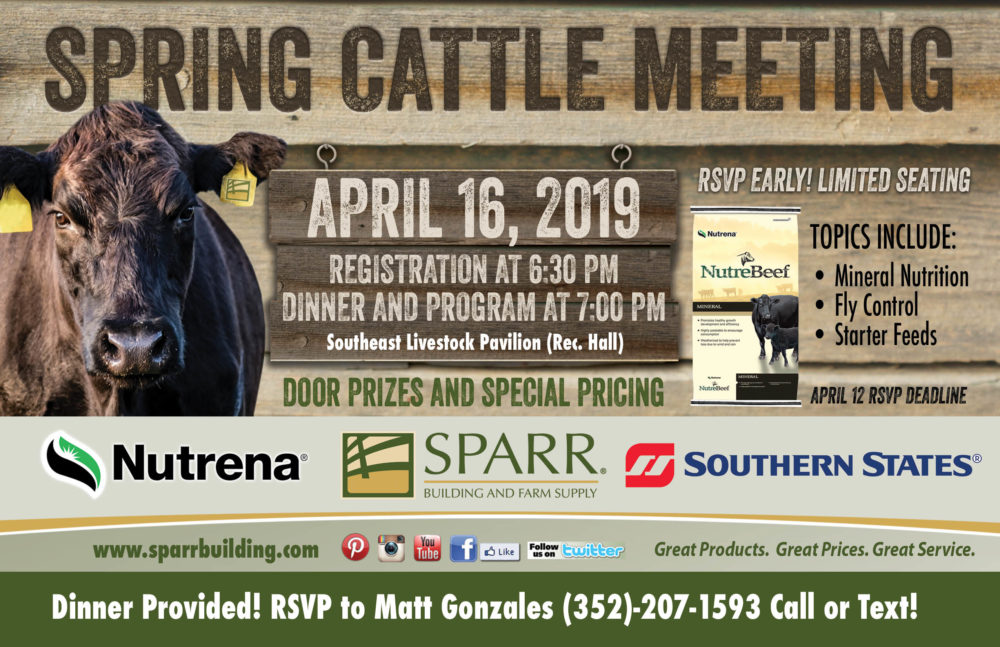 2019 Sparr Spring Cattle Meeting Oxygen Advertising